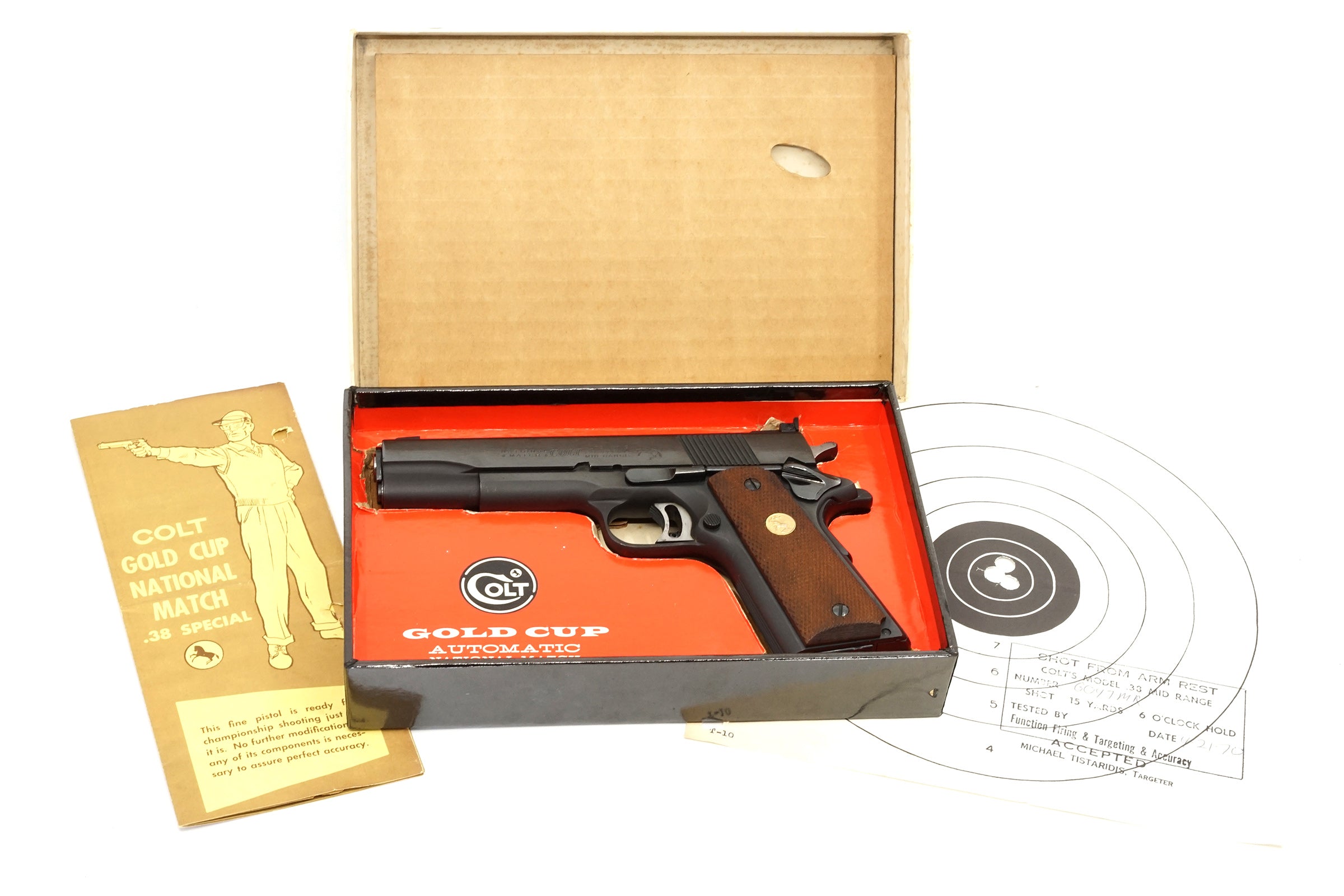 COLT GOLD CUP NATIONAL MATCH .38 SPECIAL MID-RANGE SN:6047-MR MFG